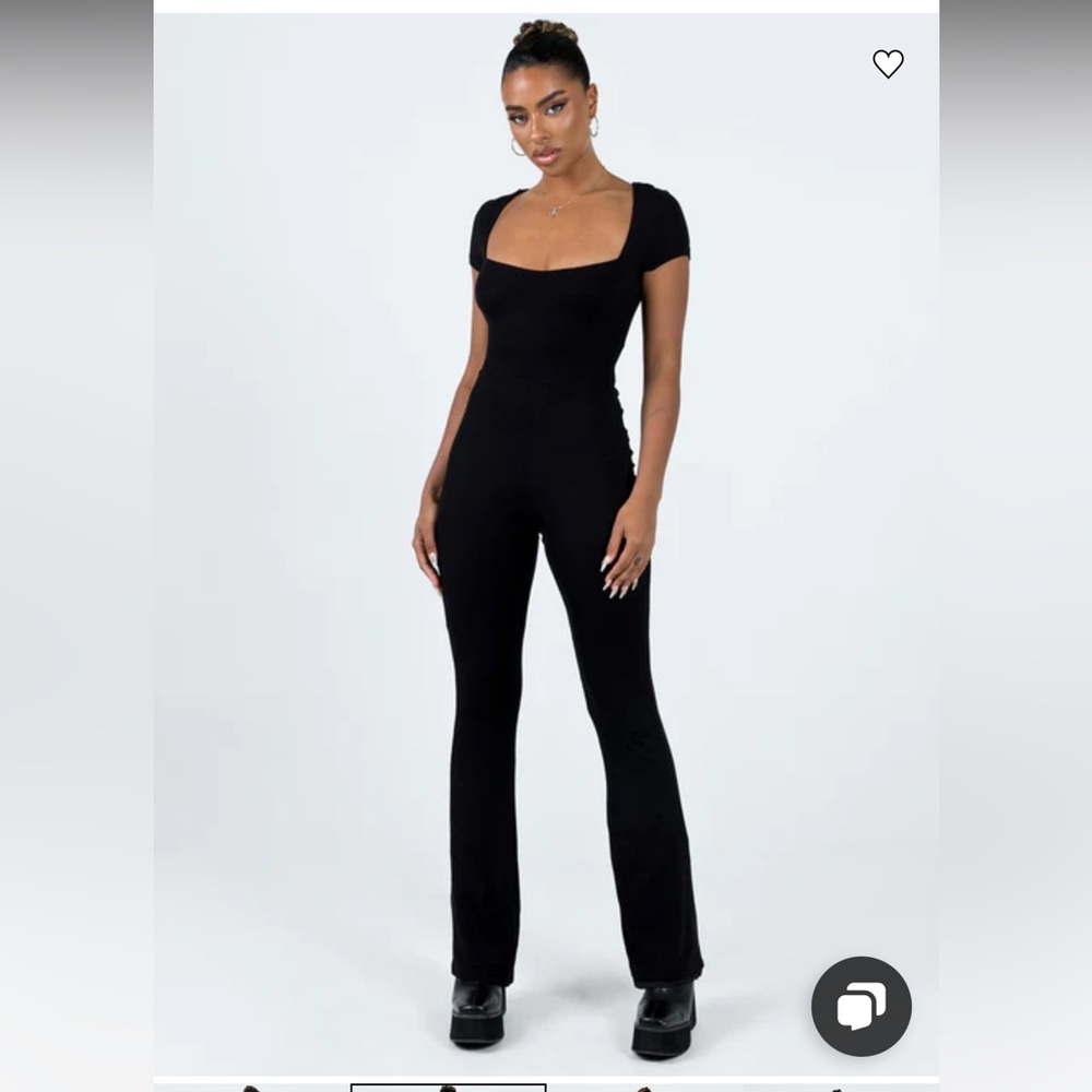 Princess Polly Black Flared Jumpsuit